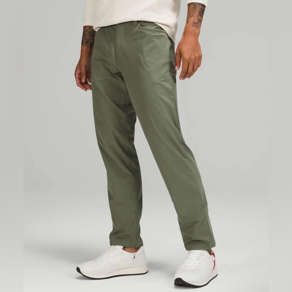 lululemon athletica Other - Lululemon Mens ABC Pant Classic Warpstreme In Khaki Green, Sz 35 NWOT